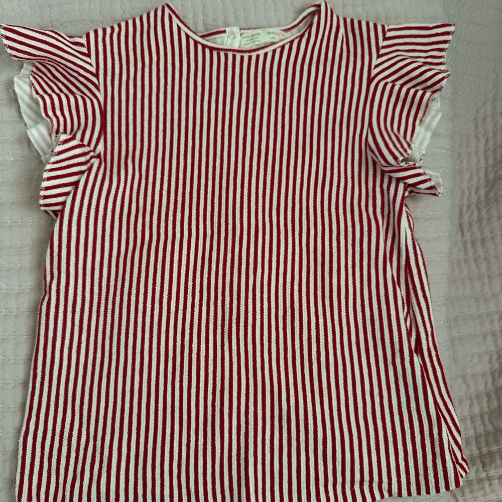 Red/white strip Zara Girls Collection blouse